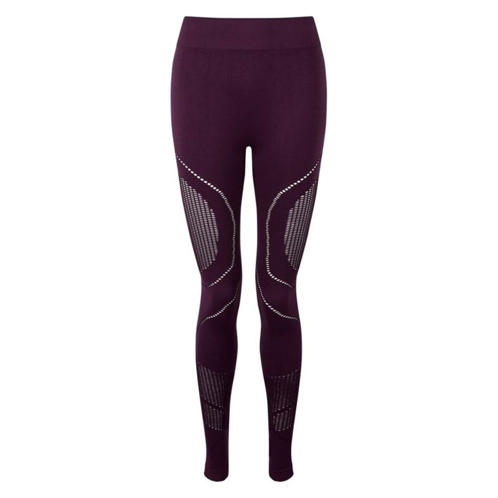 TriDri Womens/Ladies Seamless 3D Fit Multi Sport Reveal Leggings / Mulberry